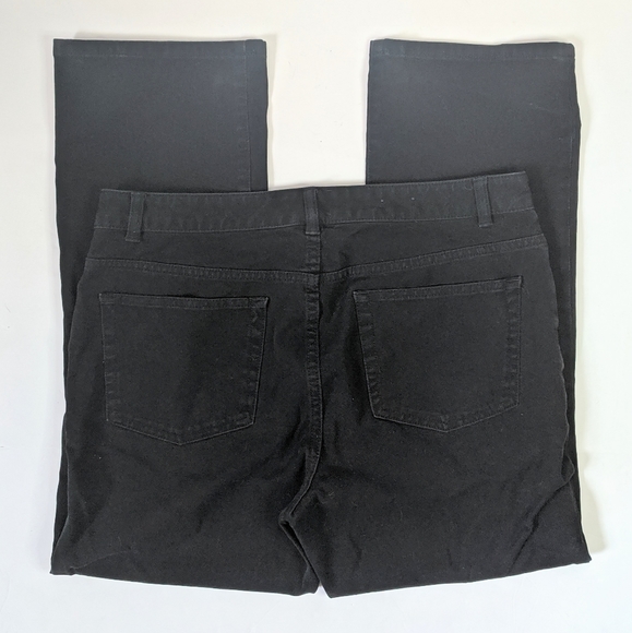 Chaps | Straight Leg Mid Rise Black Jeans - Picture 2 of 8